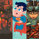 the thing, gundam, superman, akira, predator